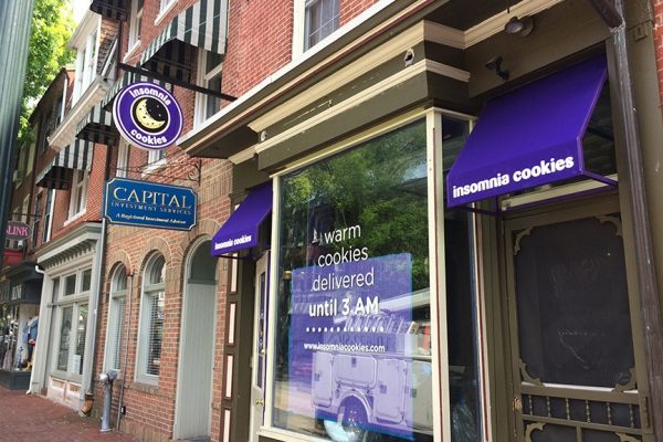 commercial awning for insomnia cookies in philadelphia pa